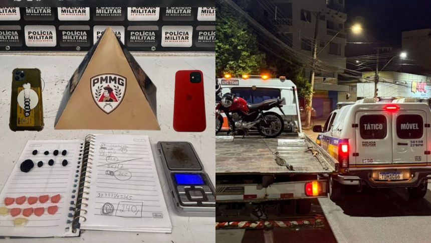 Dupla é presa por tráfico de drogas no Niterói, em Divinópolis