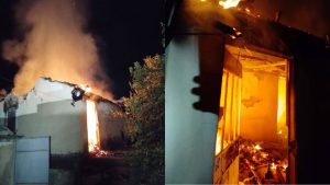Inc&ecirc;ndio destr&oacute;i casa no Centro de Cl&aacute;udio