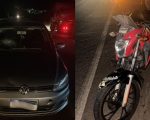 Motociclista fica ferido após acidente em trevo na MG-431, em Itaúna