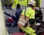 Motociclista morre após bater em ônibus e ficar preso debaixo do coletivo no Lourdes