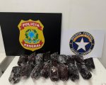 Adolescente é apreendido no Aeroporto de Confins com 19kg de haxixe escondidos em sacos de açaí