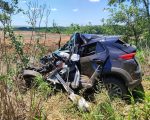 Acidente com quatro veículos deixa um morto e vários feridos na MG-170, em Lagoa da Prata