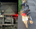 Acidente deixa motociclista ferido na entrada do bairro Quintino, em Divinópolis