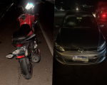 Motociclista se envolve em acidente e tem veículo removido por irregularidades