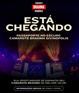 Divinaexpo 2026: Pr&eacute;-venda do Camarote Brahma ser&aacute; no dia 11/11