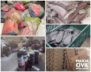 Pol&iacute;cia apreende 23 mil pares de cal&ccedil;ados falsificados em Nova Serrana