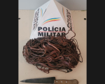Formiga: PM prende homem após furto de 4 kg de cobre
