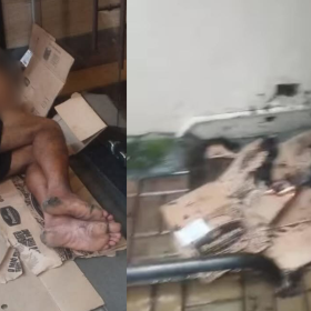 Morador de rua ameaça funcionária e coloca fogo em travesseiro na porta de loja em Divinópolis