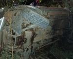 Motorista bêbado provoca capotamento na MG-252, deixa uma mulher morta e duas vítimas graves