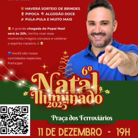 6º Natal Iluminado será realizado na quinta (11) no Esplanada, em Divinópolis