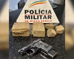 PM prende foragido e apreende drogas e arma em Formiga