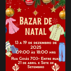 Projeto Cidade Voluntária realiza Bazar de Natal Solidário em Divinópolis até sexta (19)