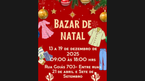 Projeto Cidade Volunt&aacute;ria realiza Bazar de Natal Solid&aacute;rio em Divin&oacute;polis at&eacute; sexta (19)