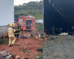 Incêndio é registrado em indústria de Oliveira