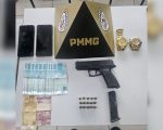 Pará de Minas: detentos de saidinha temporária são presos com arma e munições