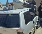 Nova Serrana: Idoso fica ferido ao bater carro contra muro de casa