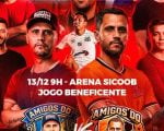 Arena Sicoob recebe jogo beneficente: Amigos do Cleitinho x Amigos do Gleidson
