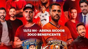 Arena Sicoob recebe jogo beneficente: Amigos do Cleitinho x Amigos do Gleidson