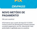 Divipass libera recarga via PIX