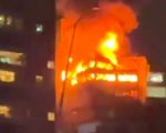 Prédio na Avenida Raja Gabáglia fica destruído após incêndio em BH