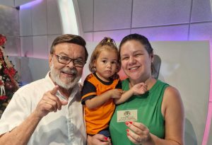 Ganhadora do prêmio da Joalheria Oriento, Patrícia o seu voucher…