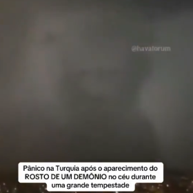 Imagina&ccedil;&atilde;o ou apocalipse? Rosto de &ldquo;dem&ocirc;nio&rdquo; no c&eacute;u assusta moradores na Turquia
