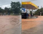 Chuva forte causa alagamentos em Nova Serrana