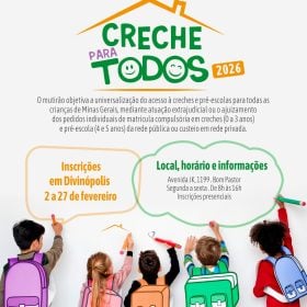 Defensoria Pública de Divinópolis abre inscrições para o Mutirão Creche para Todos