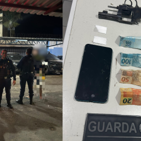 Denúncia leva Guarda Municipal a apreender arma e drogas no Centro de Nova Serrana