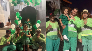 Crian&ccedil;a de 3 anos emociona com homenagem aos coletores da limpeza urbana de Divin&oacute;polis