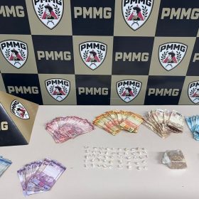 PM prende dois suspeitos por tr&aacute;fico de drogas em Lagoa da Prata