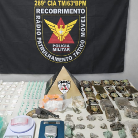 Formiga: Foragido da Justiça é preso com grande quantidade de drogas