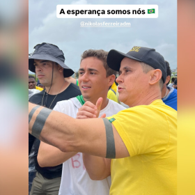 Eduardo Azevedo se reúne com Nikolas Ferreira em caminhada rumo a Brasília