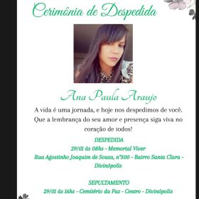 Divinópolis se despede da advogada Ana Paula Araújo; confira sobre velório e sepultamento