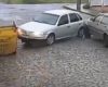 Motorista bate em caçamba e colide contra carro em Divinópolis