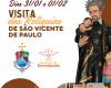 Paróquia de São Vicente de Paulo recebe relíquias históricas do santo