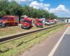 Casal de idosos morre após carro cair de ponte na BR-262, em Betim