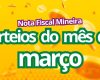 Nota Fiscal Mineira vai distribuir R$ 487 mil em prêmios no mês de março