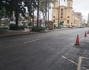Recapeamento asfáltico na Praça da Catedral é adiado