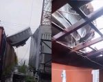 Antena cai de torre e atinge casa em Bom Despacho