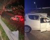Carro capota após ser 'fechado' por outro veículo na MG-050; motorista fica ferido