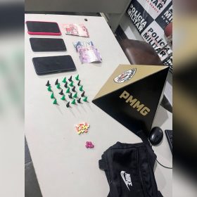 Trio é detido por tráfico em festa de carnaval em Cláudio