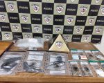 PM apreende armas, munições e drogas e prende seis homens em Arcos
