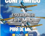 “Esquadrilha da Fumaça confirma espetáculo aéreo em Pará de Minas no dia 14 de março”