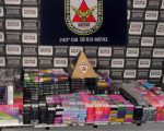 Homem é preso com quase mil cigarros eletrônicos no Alvorada, em Divinópolis