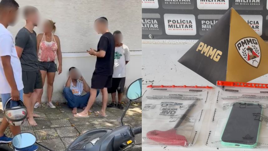 Ladrão de moto é contido por populares e preso no Centro de Divinópolis