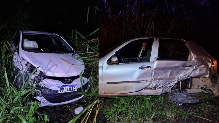 Motorista bêbado fica ferido após bater na traseira de carro na BR-494, em Divinópolis
