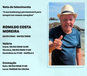 Morre Romildo Costa Moreira, presen&ccedil;a marcante do com&eacute;rcio, r&aacute;dio e pol&iacute;tica em Divin&oacute;polis