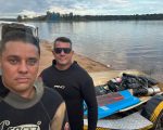 Mergulhadores resgatam destroços de jet ski após acidente fatal em Carmo do Cajuru