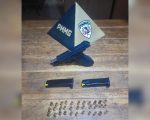 PM apreende pistola após invasão a propriedade rural em Martinho Campos